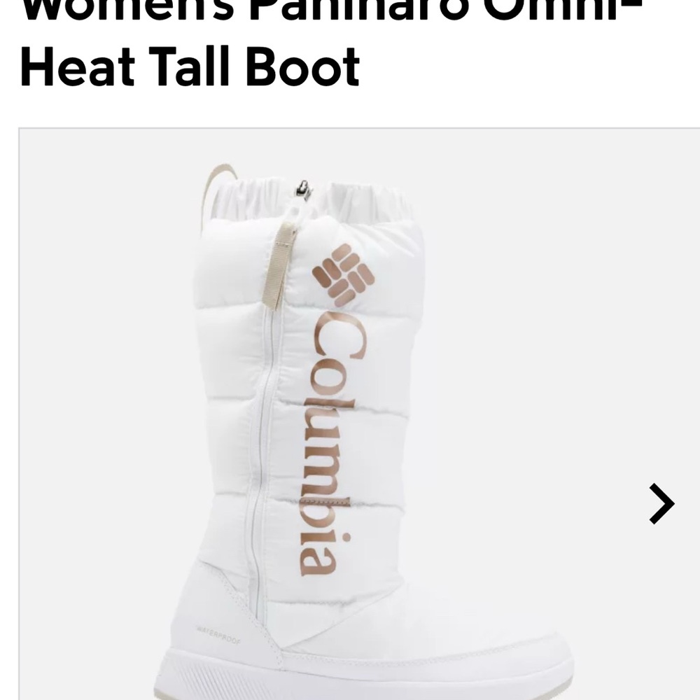 Columbia White Tall Winter Boots